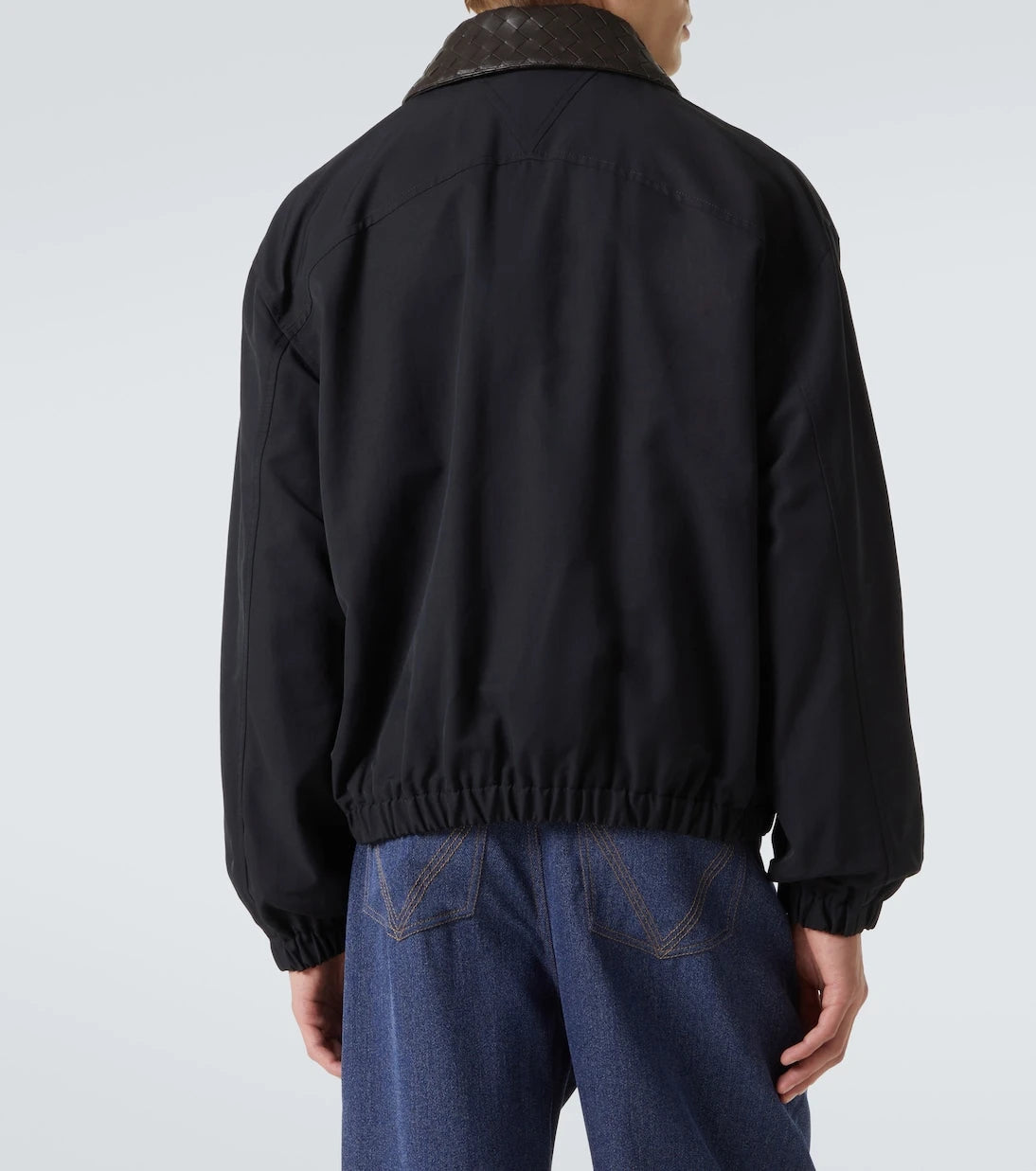 Bottega Veneta - Intrecciato leather-trimmed canvas blouson