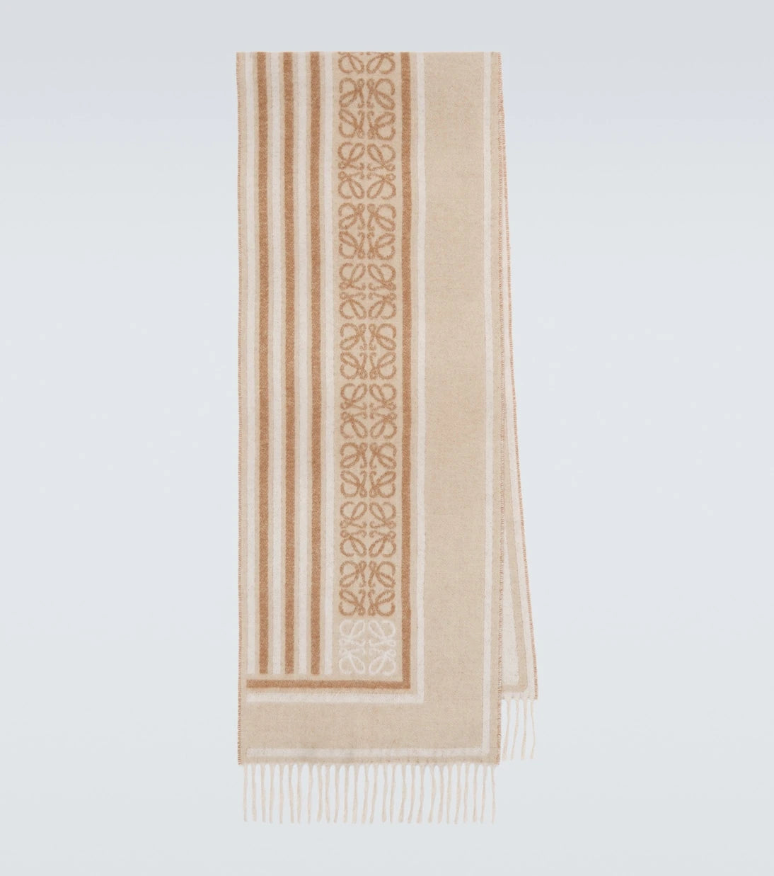 Loewe - Anagram wool and cashmere jacquard scarf