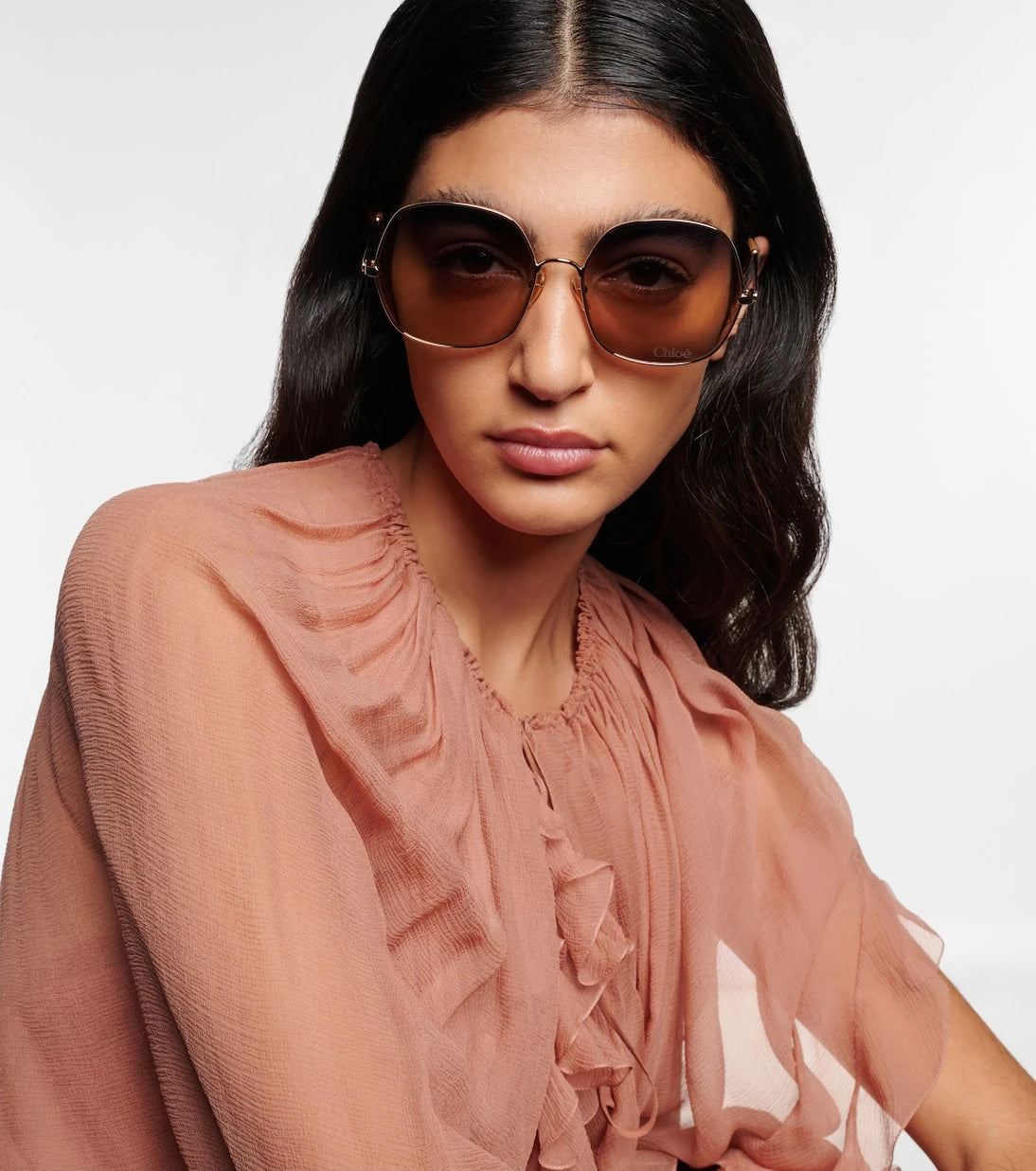 نظارة شمسية كبيرة الحجم طراز Aly من Chloé