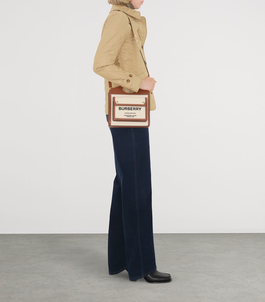 Burberry Brown Mini Canvas Pocket Bag