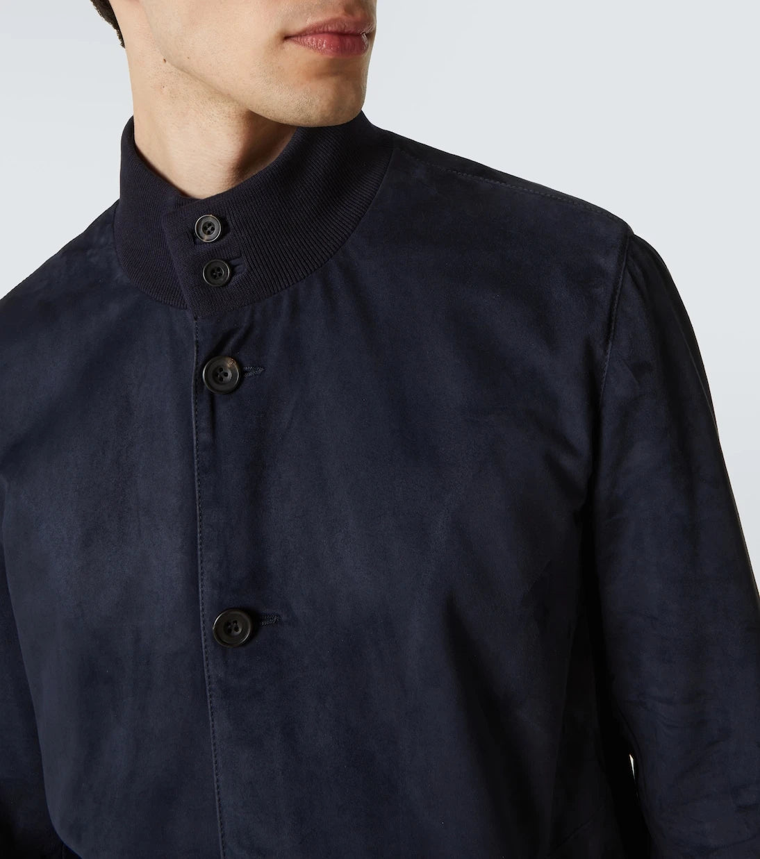 Rubinacci - Suede bomber jacket