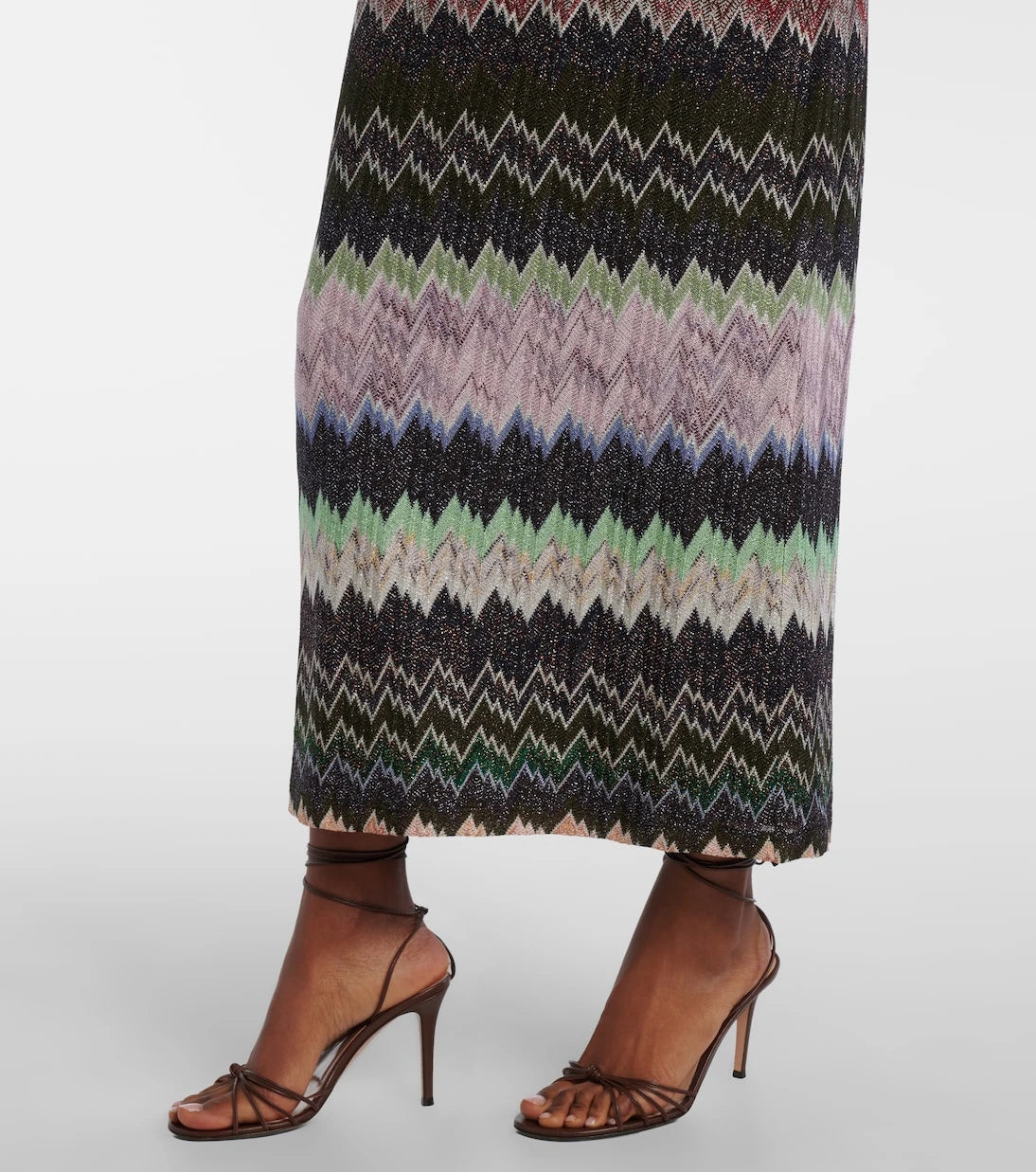 Missoni - فستان ماكسي من الجاكار اللامع