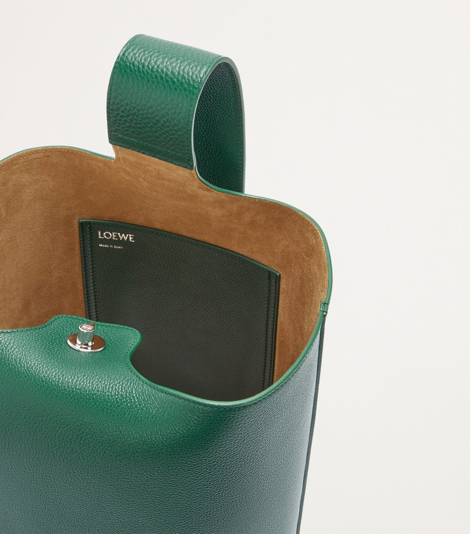 LOEWE Large Leather Pebble Bucket Bag