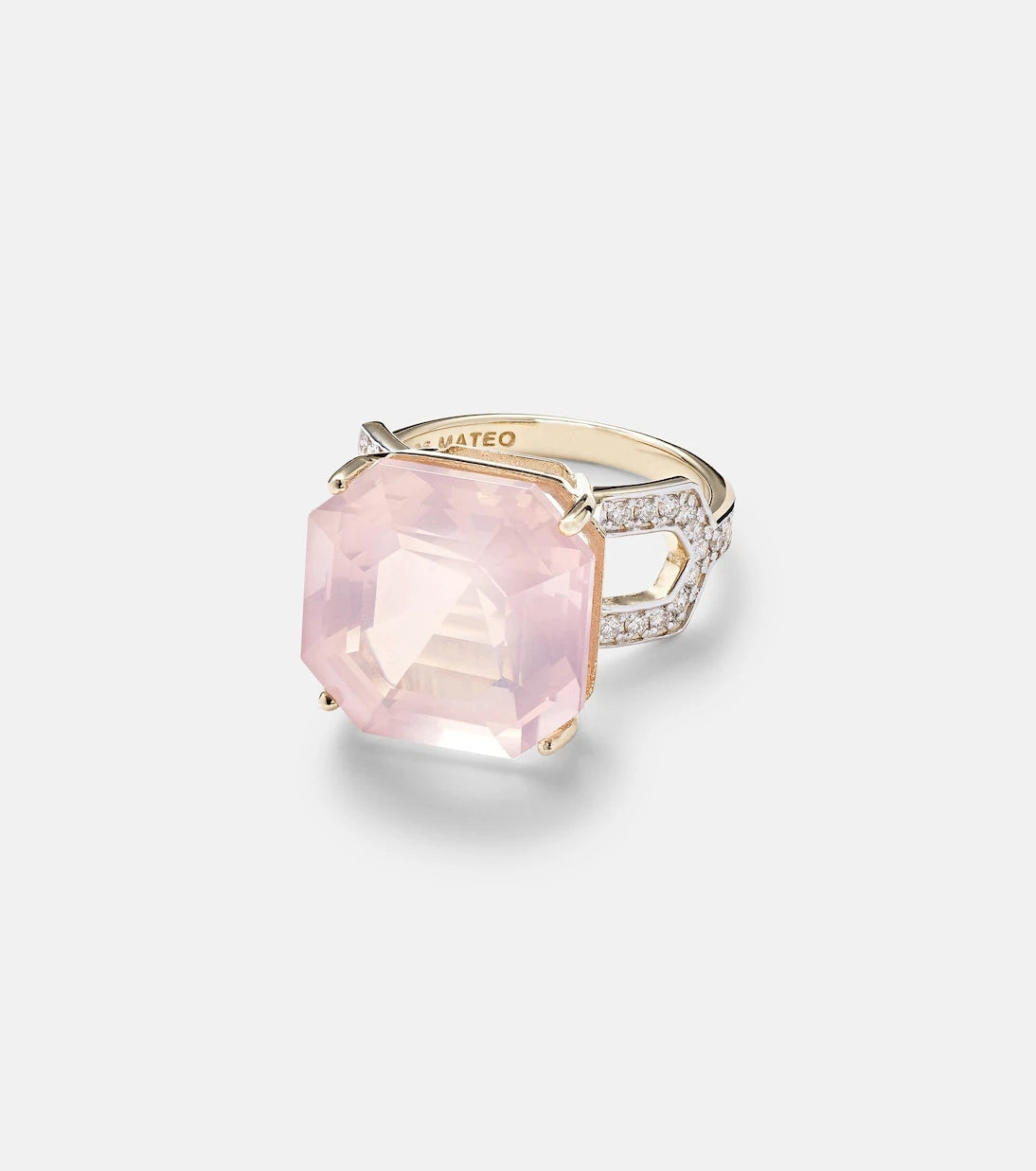 Mateo - 14kt gold ring with topaz and diamonds