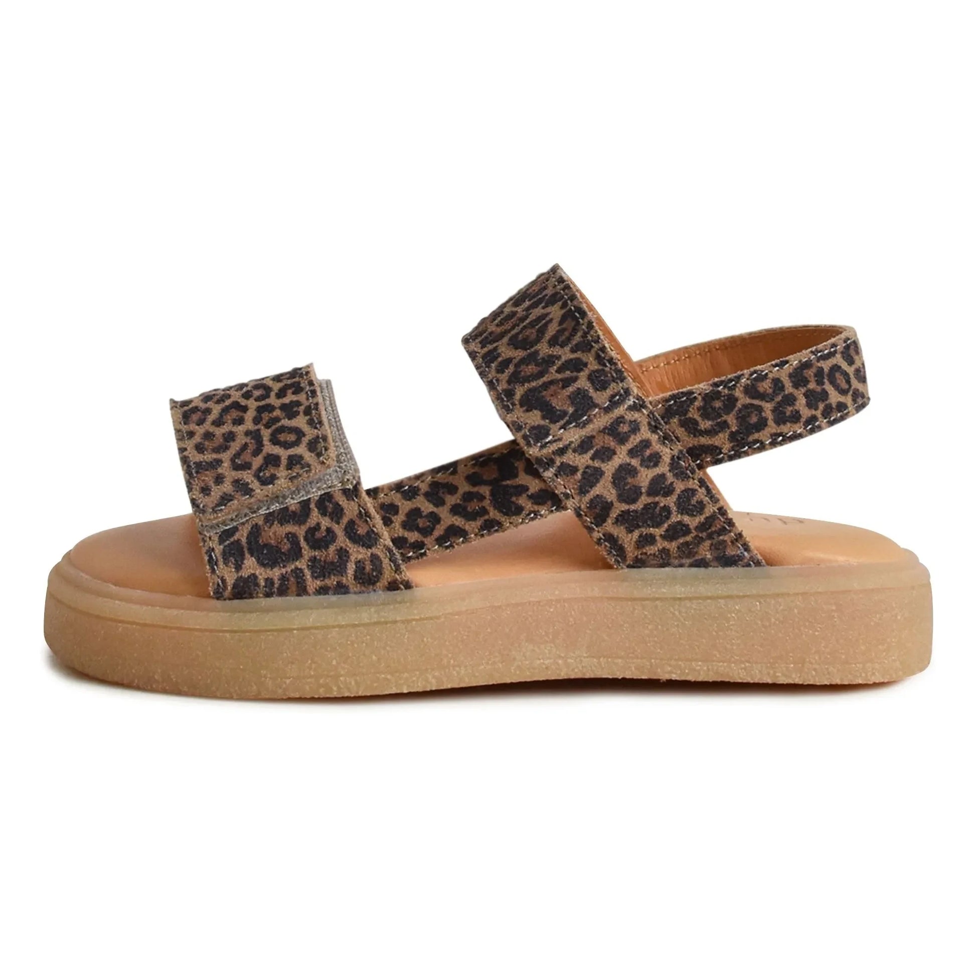 du Loua - Du Malu Leopard Suede Sandals | Brown