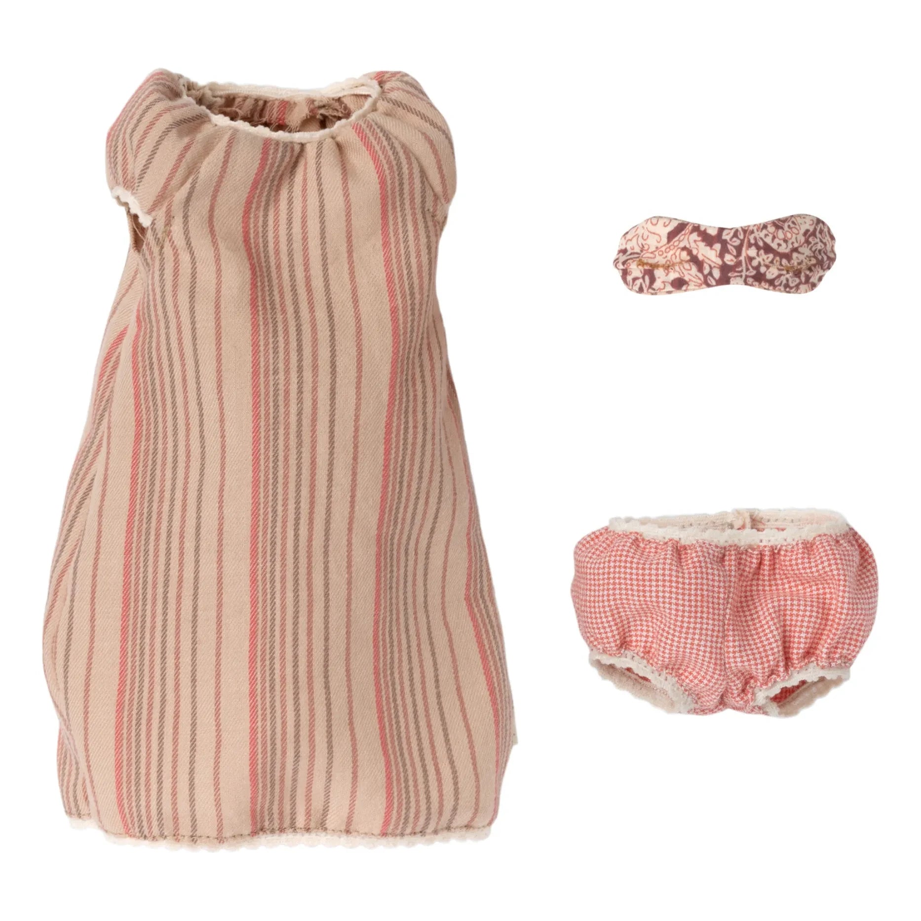 Maileg - Soft Toy Mouse in a Nightgown