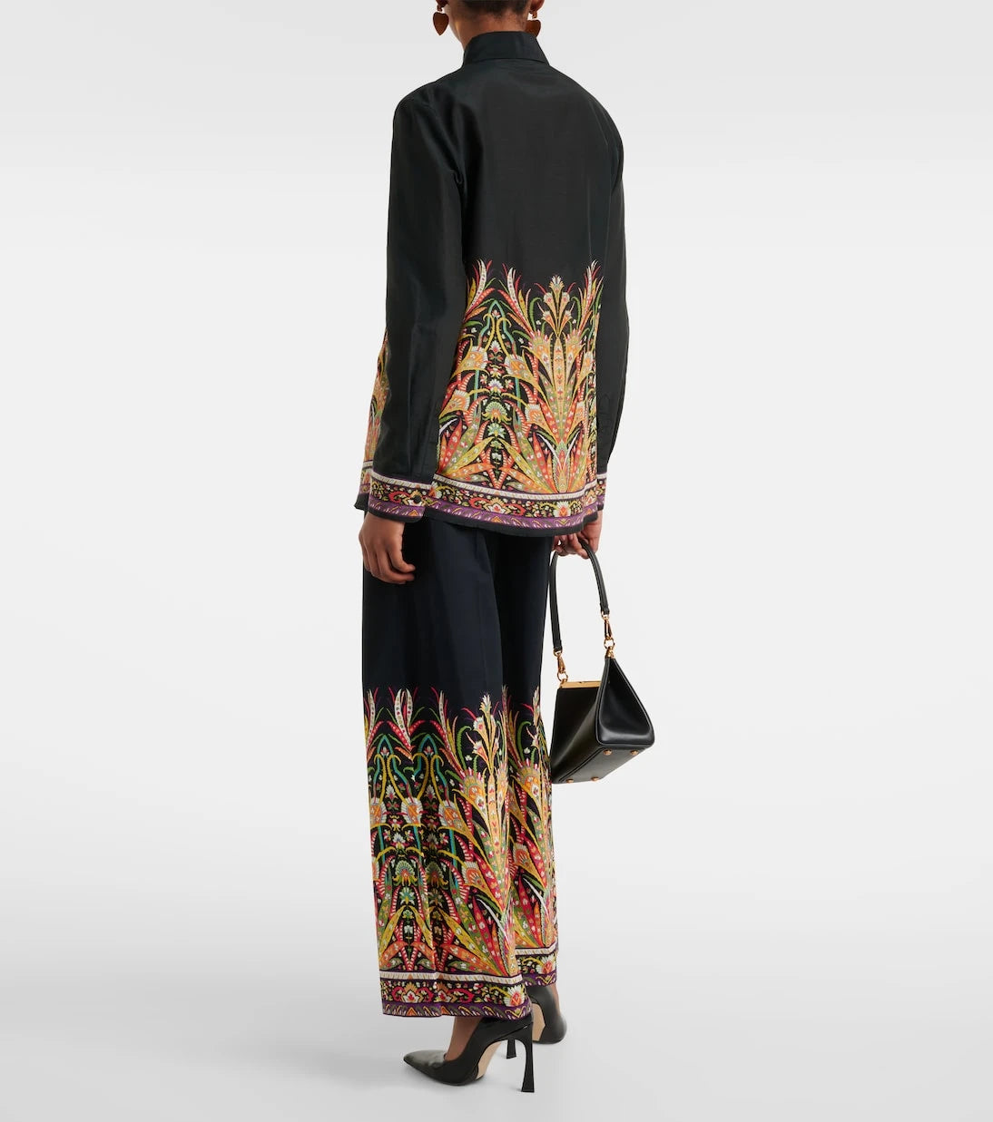 Etro - Printed cotton and silk shirt