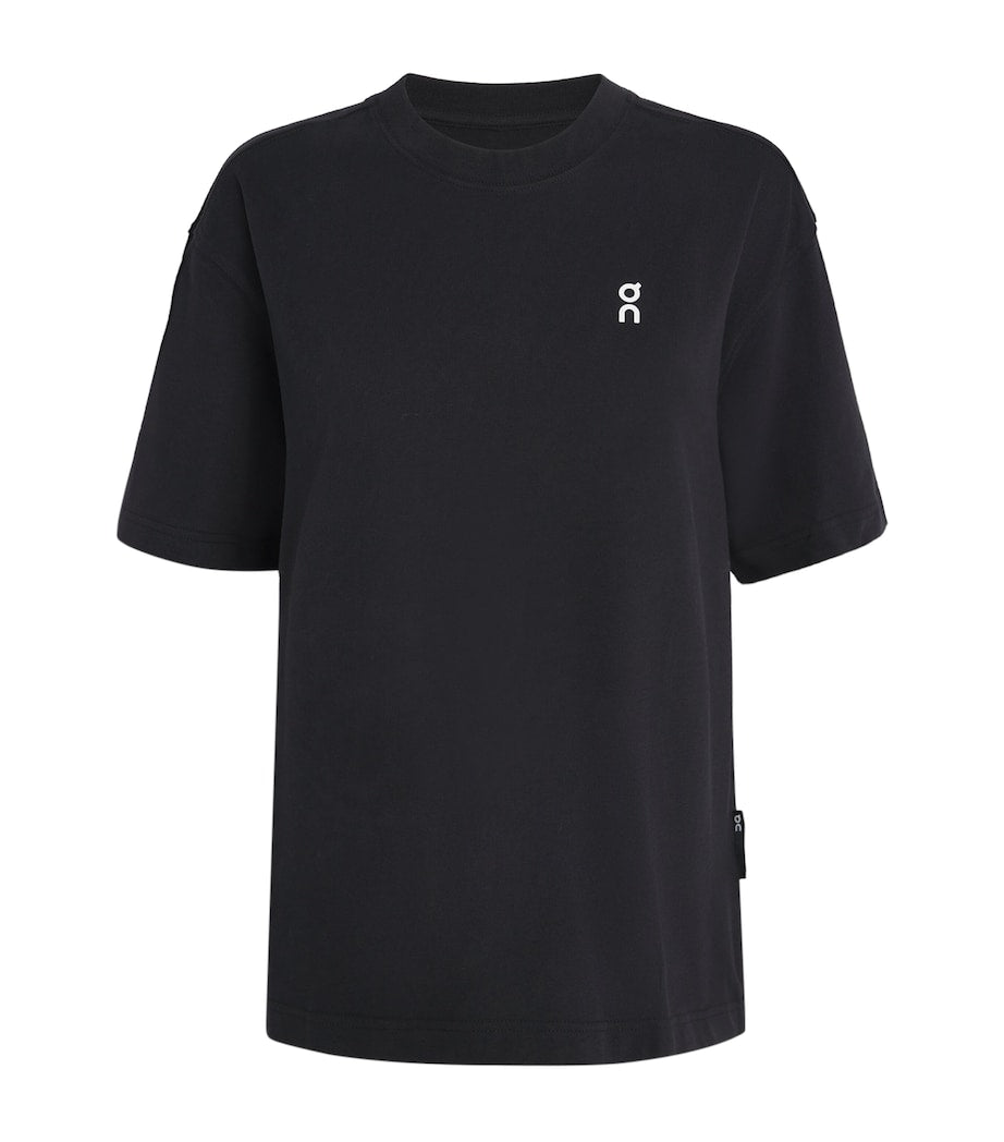 Black Organic Cotton Club Logo T-Shirt