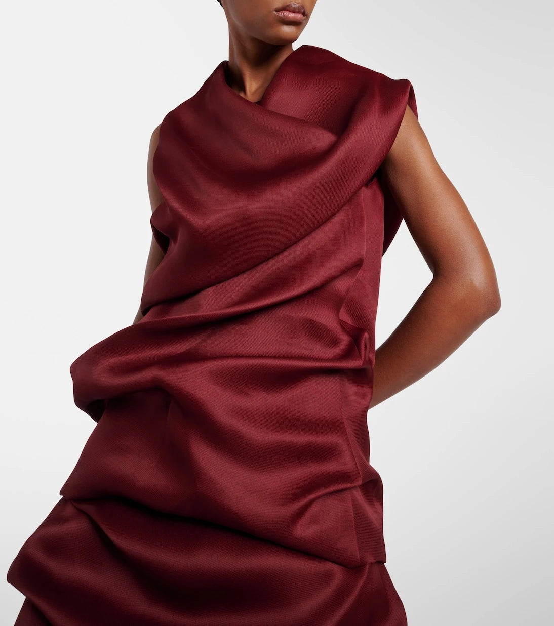 Khaite - Luola draped silk top