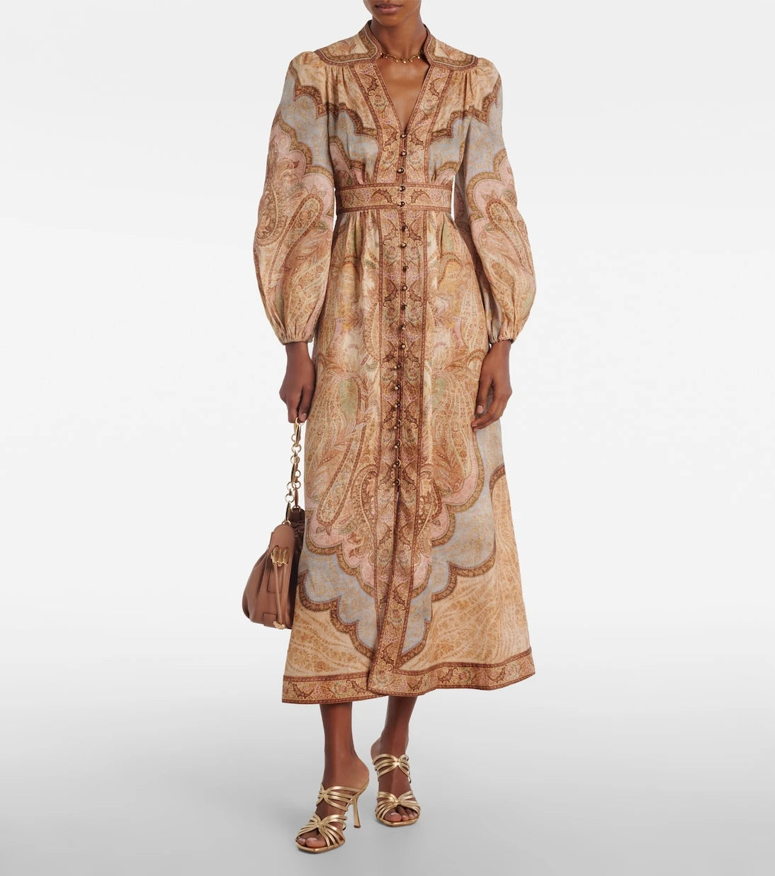 Zimmermann - Wanderlust printed linen shirt dress