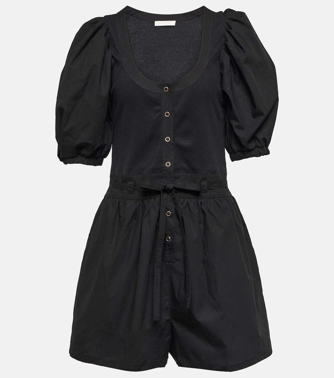 Ulla Johnson - Leia cotton jersey and poplin playsuit