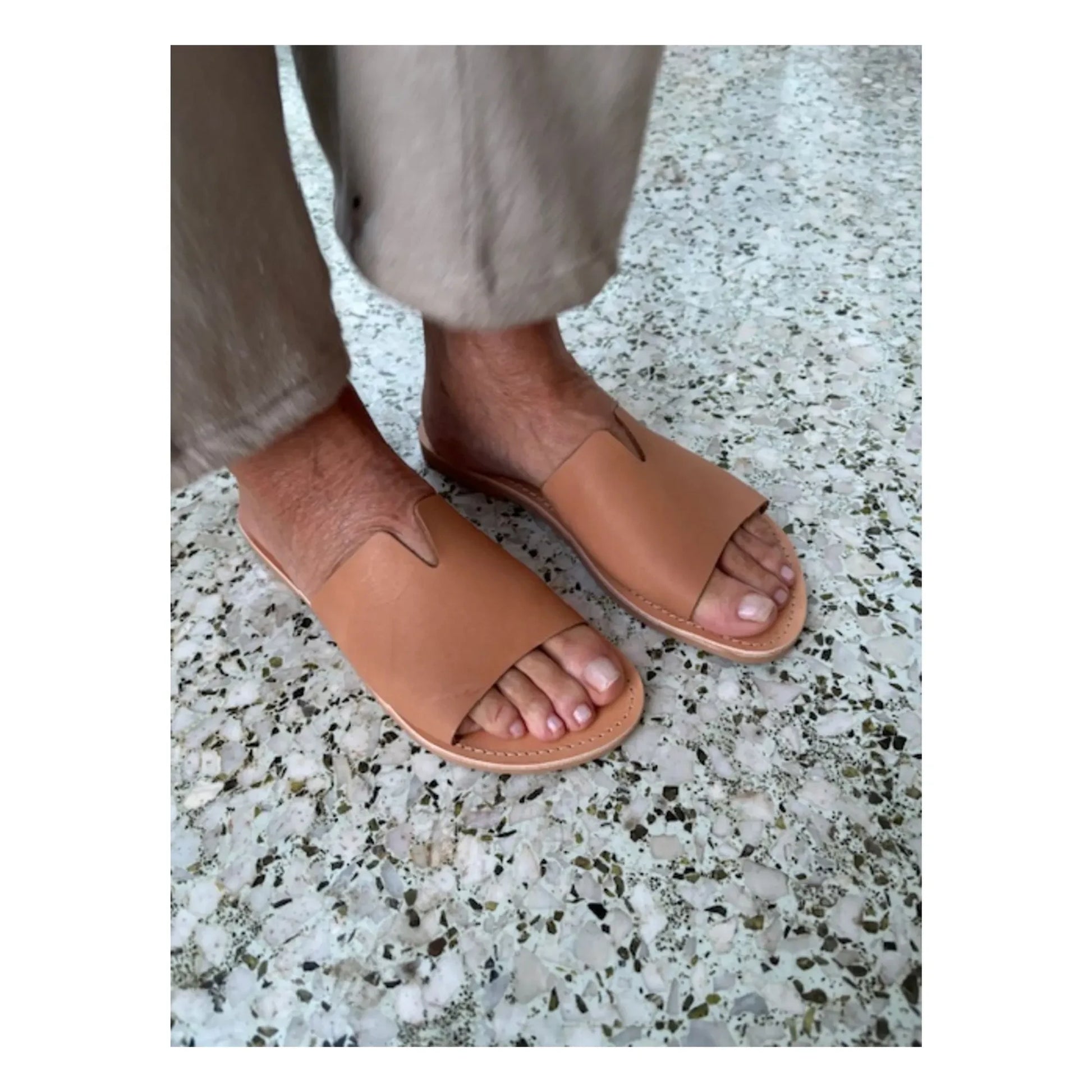 Théluto - Perrine mules | Camel