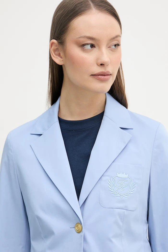 Tommy Hilfiger tek düğmeli kadın pamuklu ceket