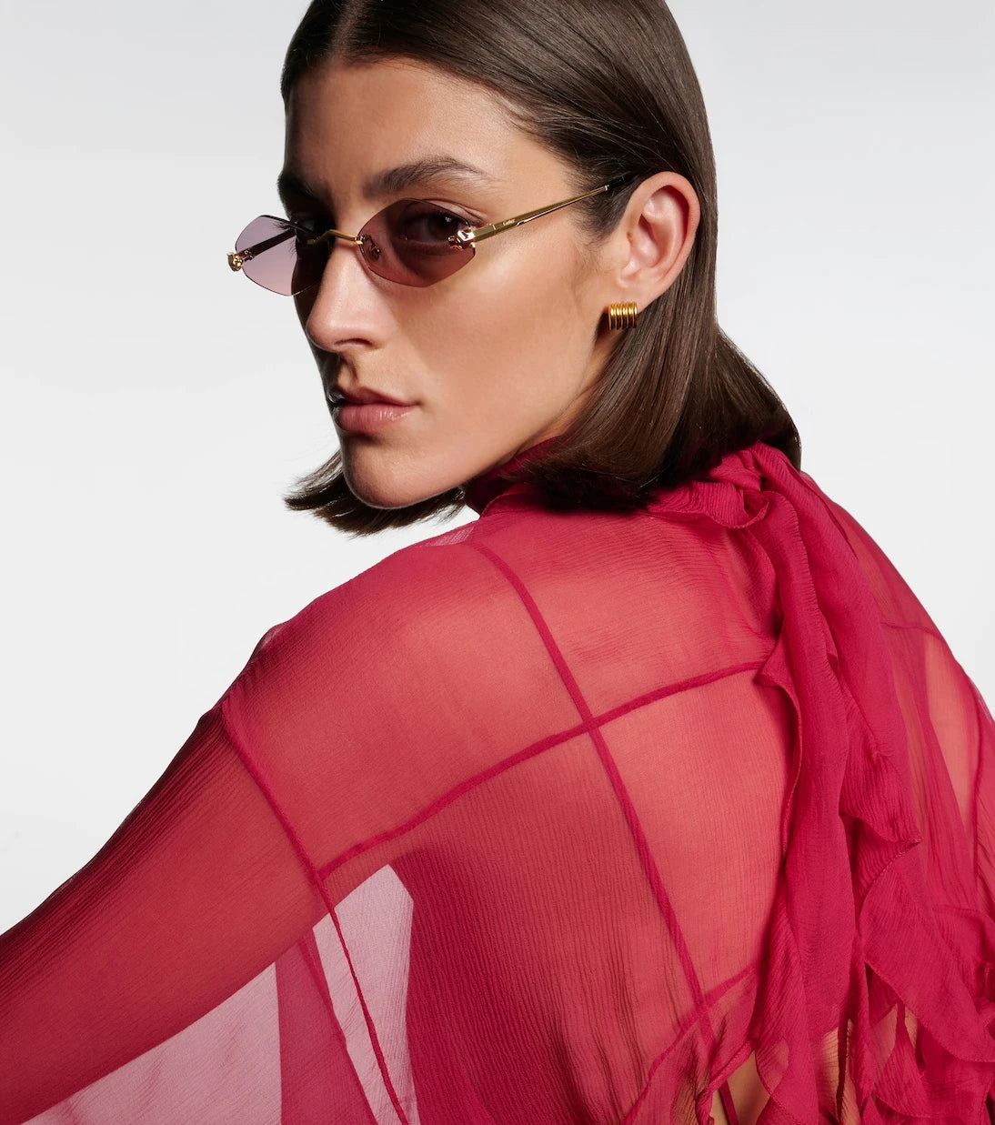 Cartier Eyewear Collection - Panthère de Cartier geometric sunglasses