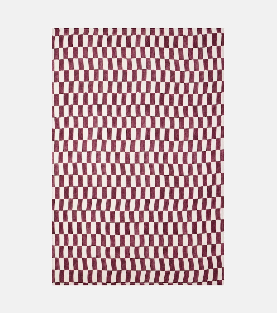 Once Milano - Checked linen tablecloth