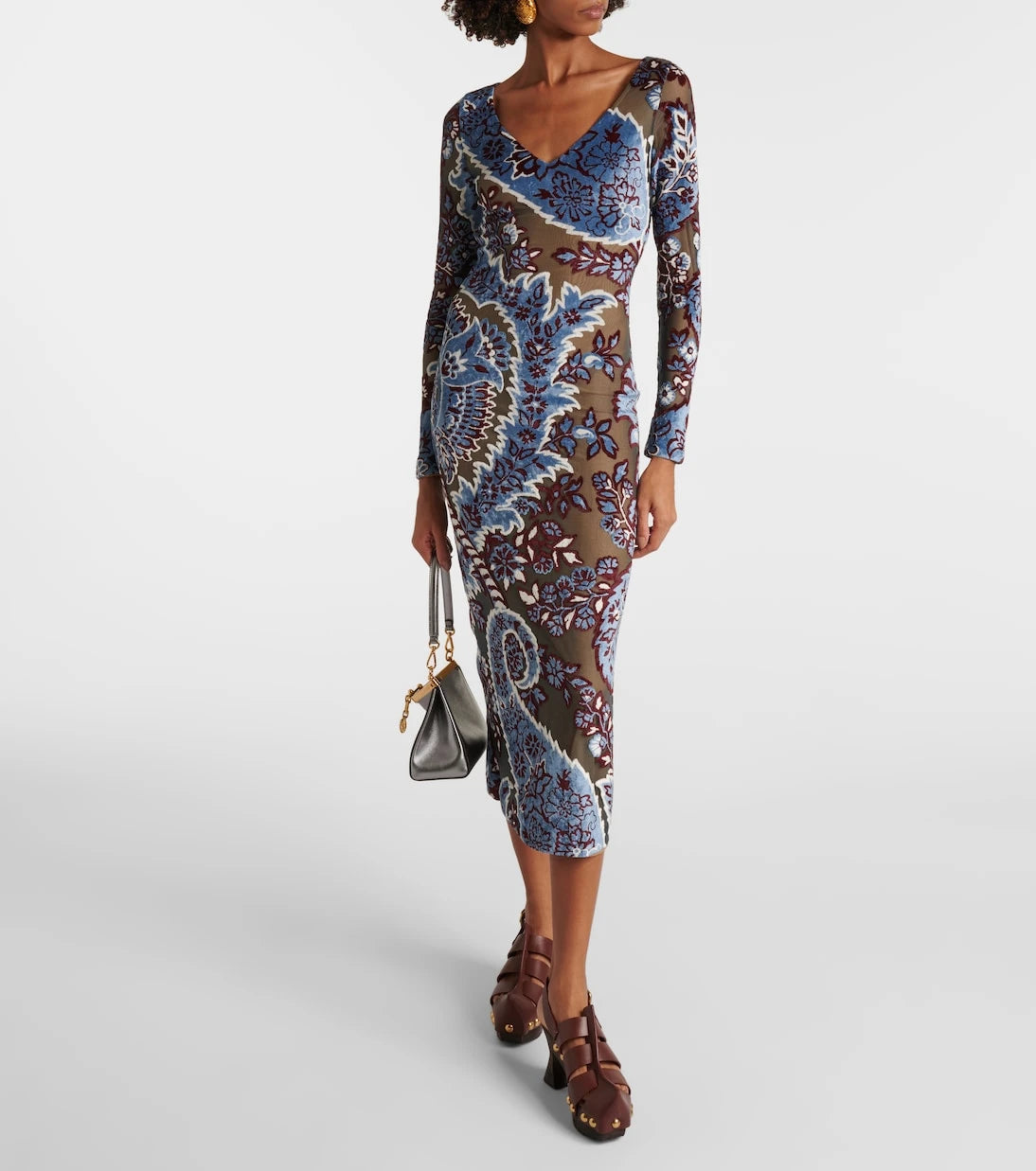 Etro - Printed midi dress