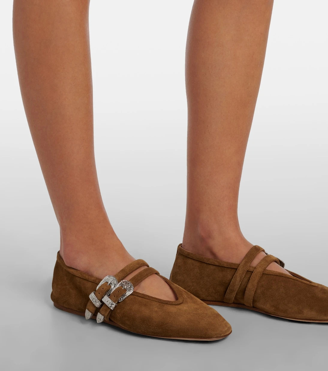 Le Monde Béryl - Claudia suede Mary Jane ballet flats