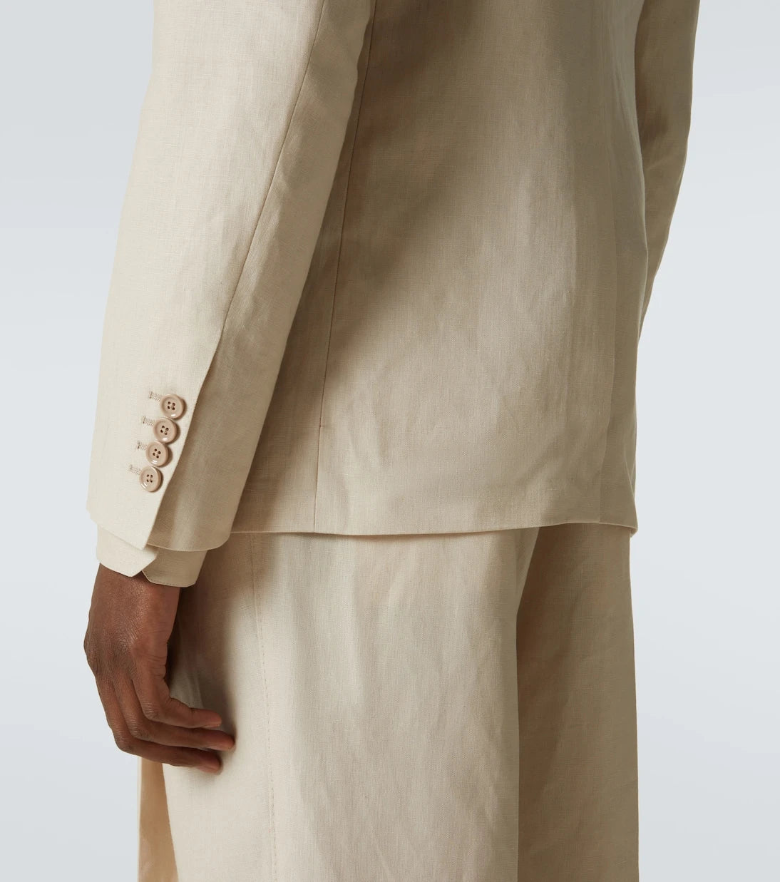 Dolce&Gabbana - Double-breasted linen blazer