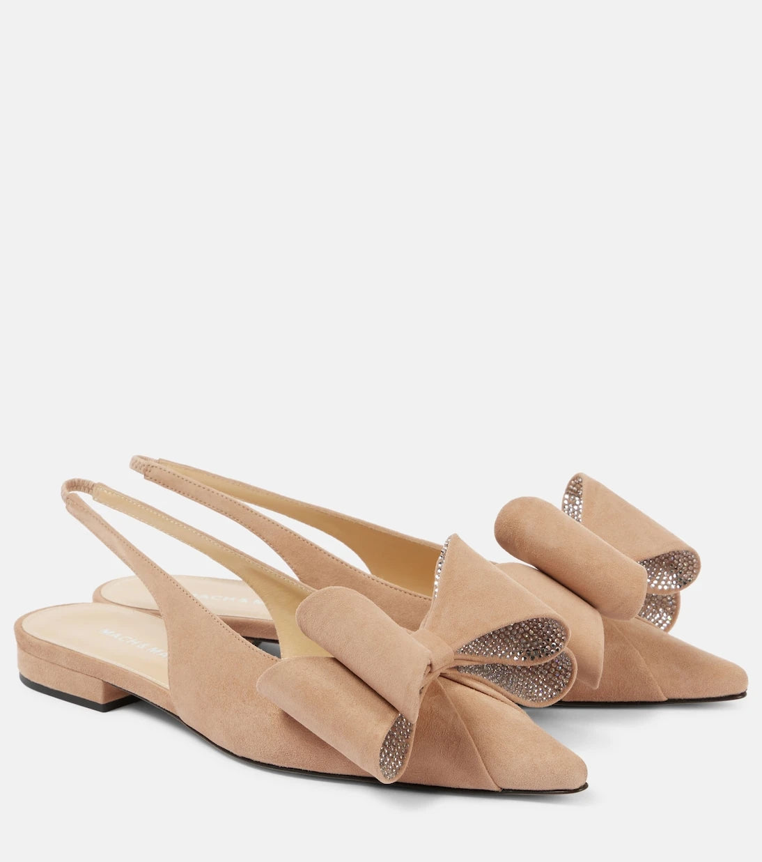 Mach & Mach - Le Cadeau suede slingback flats