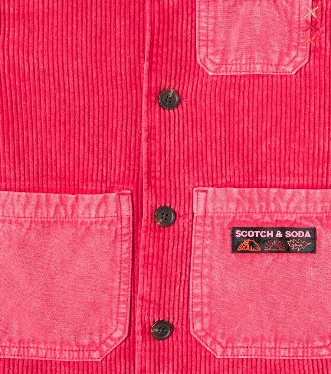 Scotch & Soda Kids - Cotton corduroy overshirt