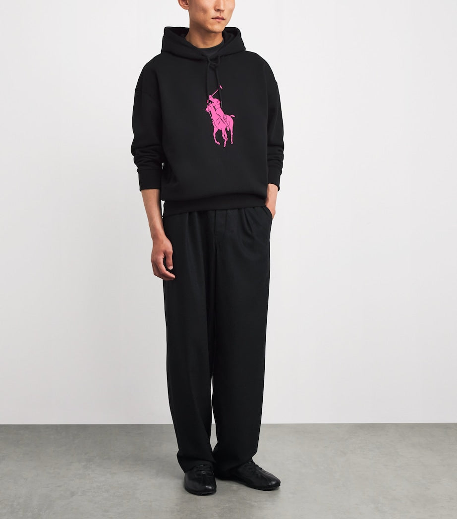 Cotton-Blend Large Logo Hoodie