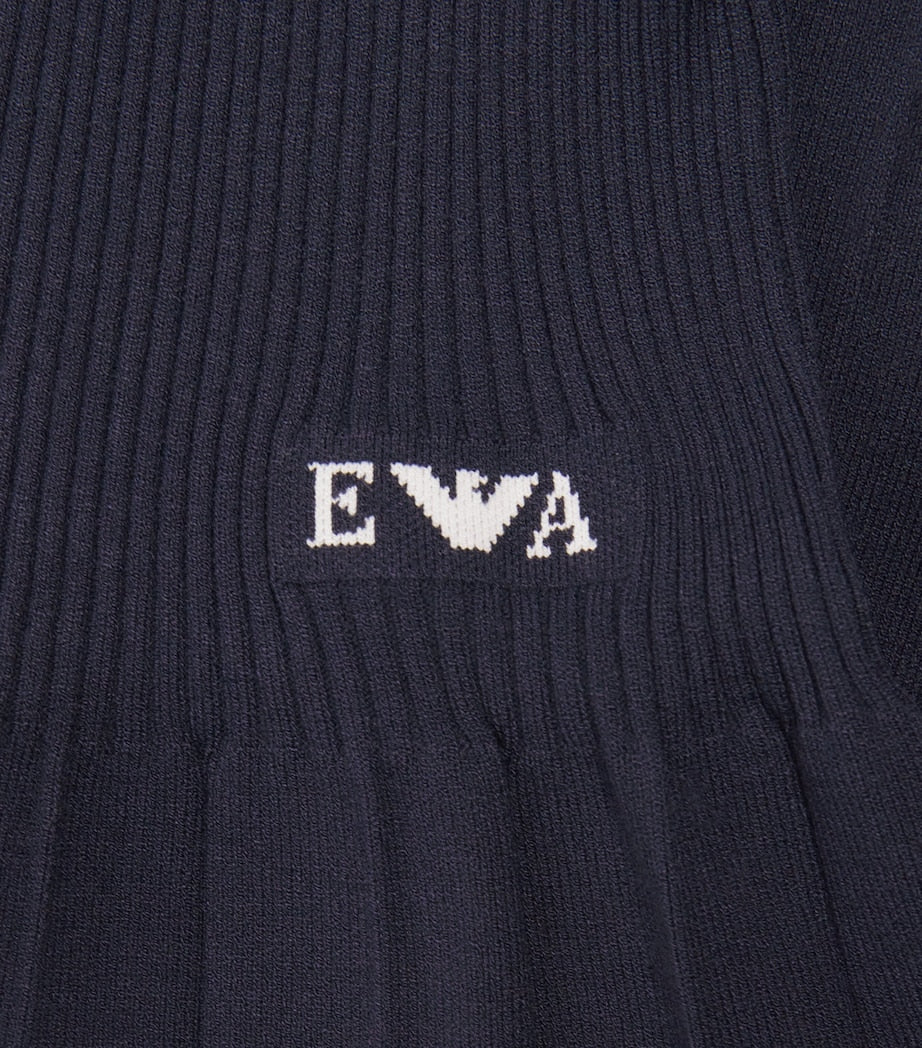Emporio Armani Kids Knitted Pleated Dress (4-14 Years)