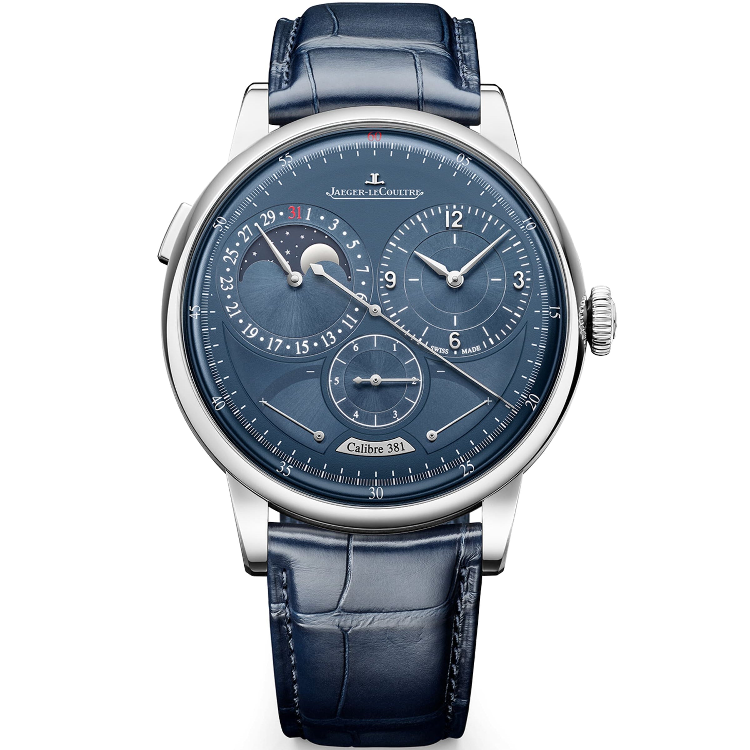 Stainless Steel Duometre Quantieme Lunaire Watch 42.5mm