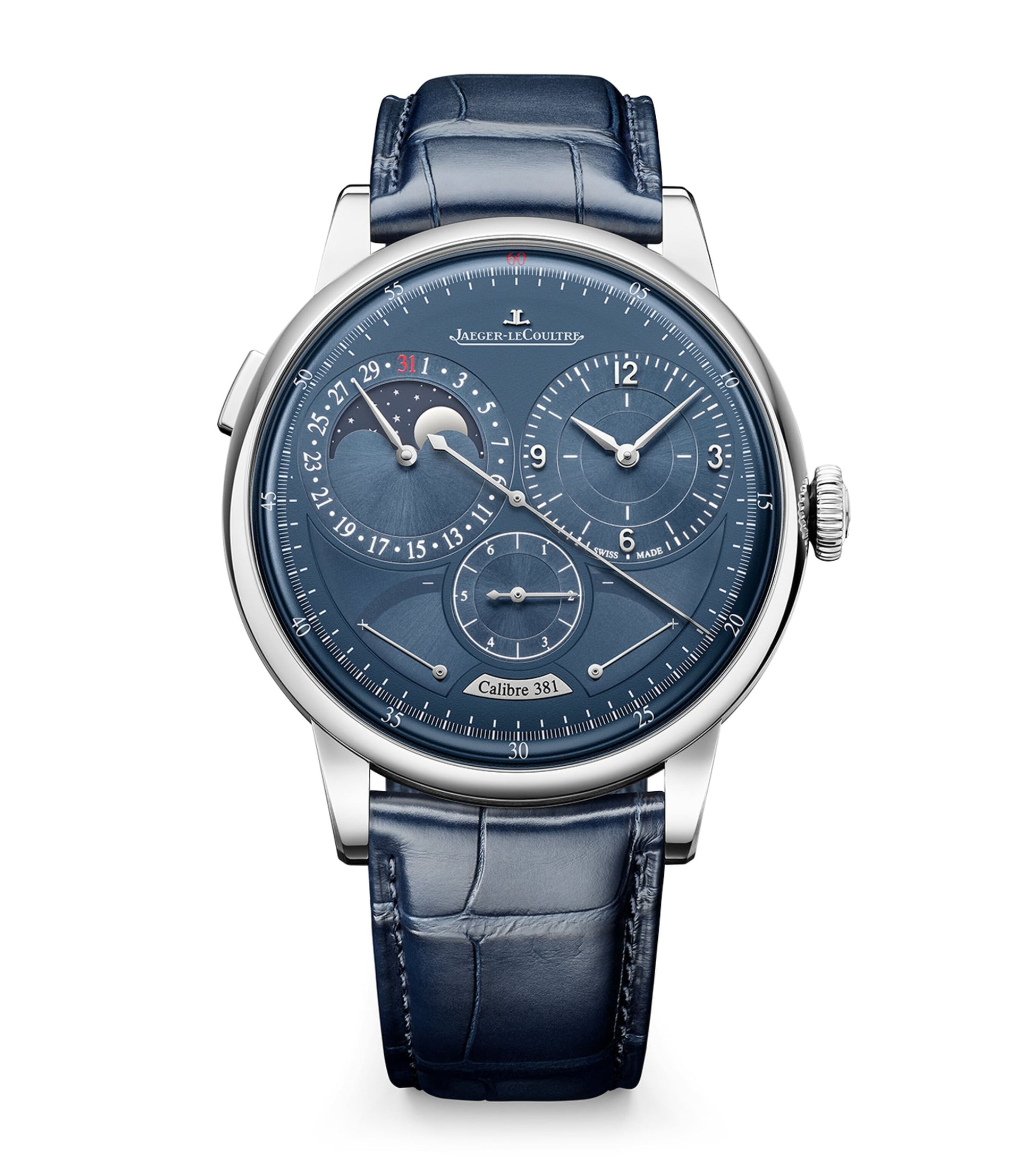 Stainless Steel Duometre Quantieme Lunaire Watch 42.5mm