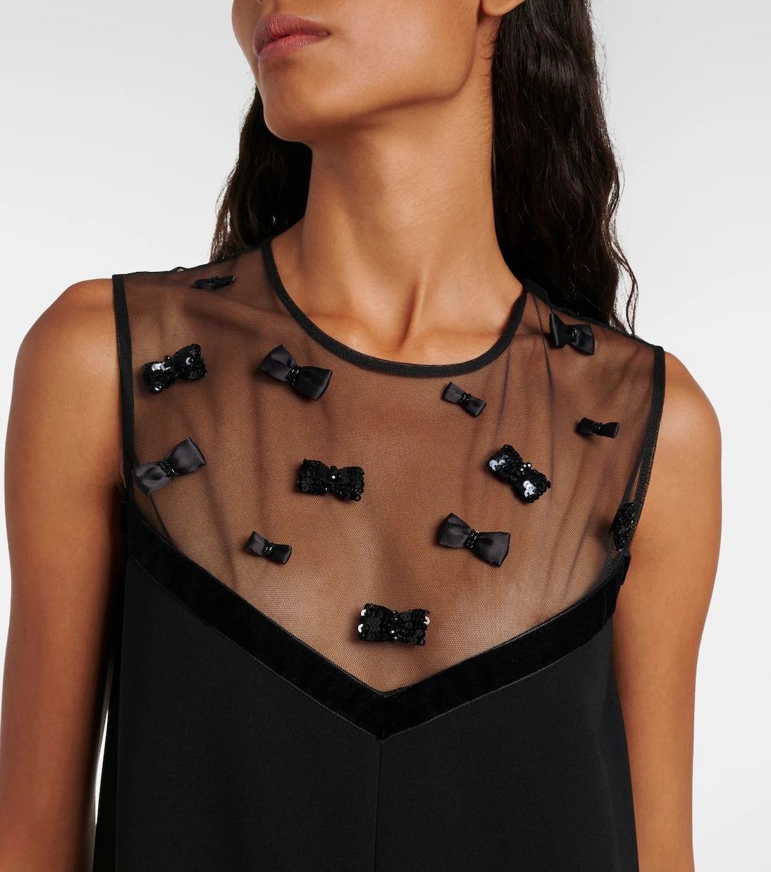 Max Mara - Elegante Nandina bow-detail minidress