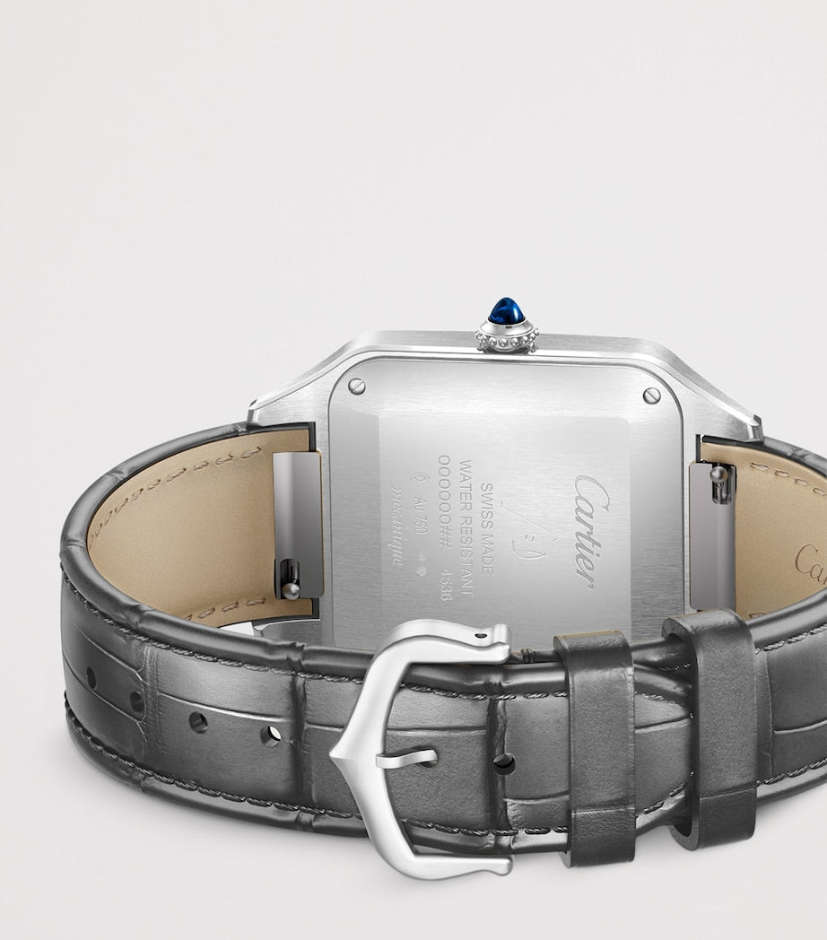 Extra Large Steel and Yellow Gold Santos-Dumont Watch 46.6mm