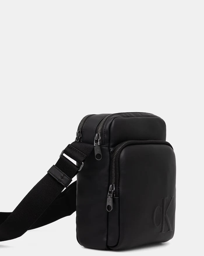 Calvin Klein erkek omuz çantası, suni deri