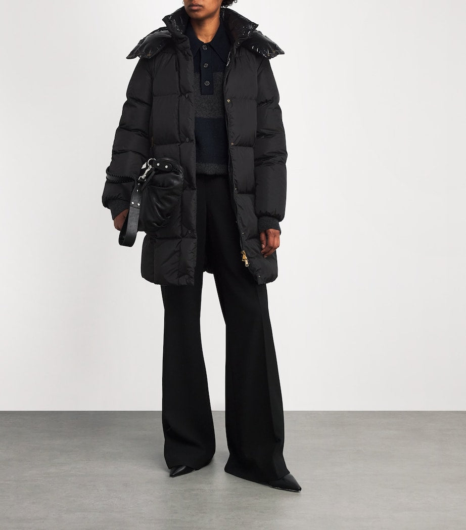 Moncler Black Down Litte Long Coat