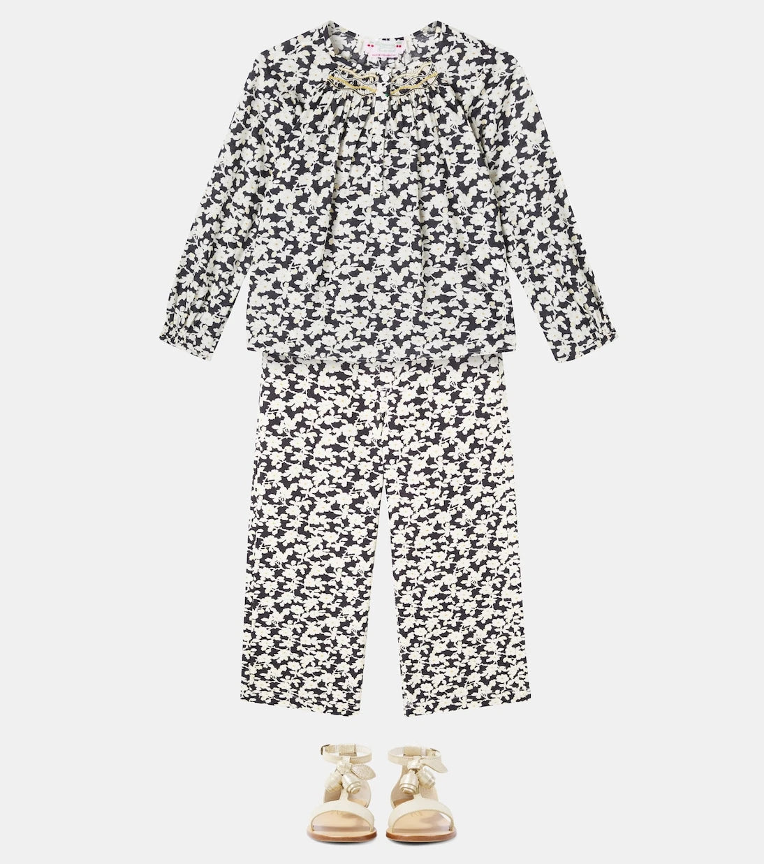 Bonpoint - Gersandre floral flared jeans