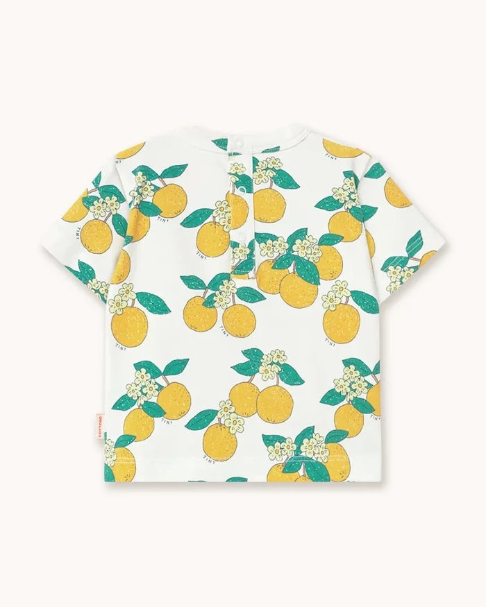 Tinycottons ORANGES KNITTED BABY TEE Bebek Tişört