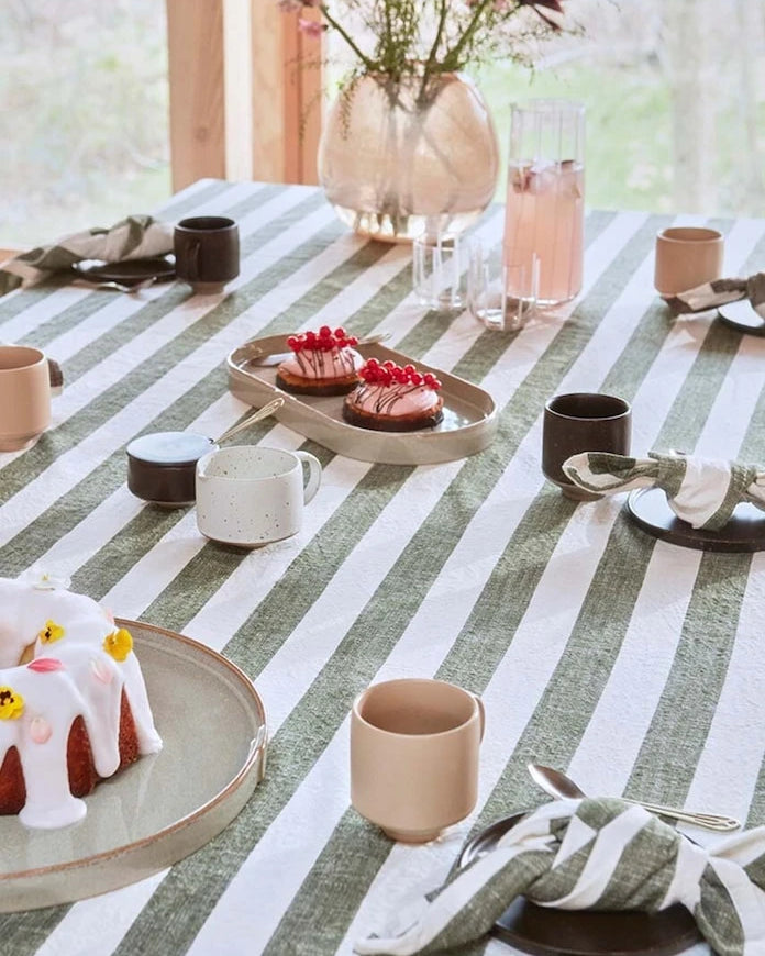 Комплект памучни салфетки OYOY Striped Napkin (2 броя)