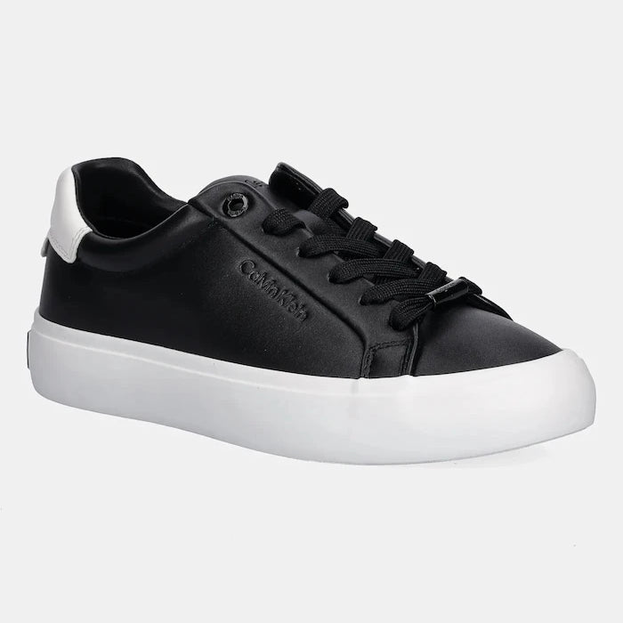 Кожени маратонки Calvin Klein LACE-UP SNEAKER LTH CK