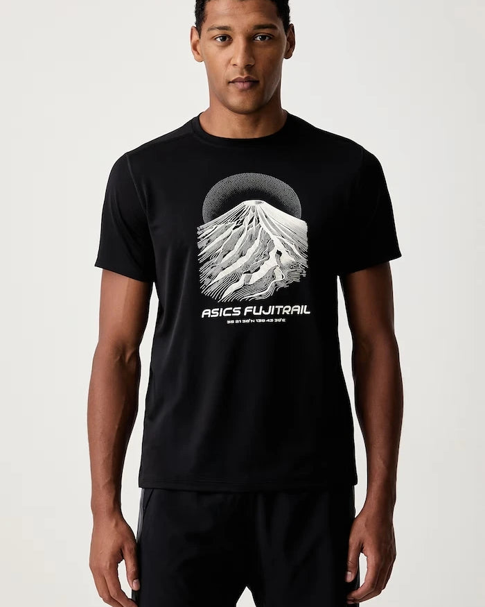 Asics Erkek Koşu Tişörtü FUJITRAIL LOGO SS TOP