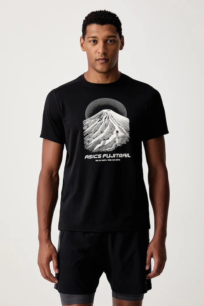 Asics Erkek Koşu Tişörtü FUJITRAIL LOGO SS TOP