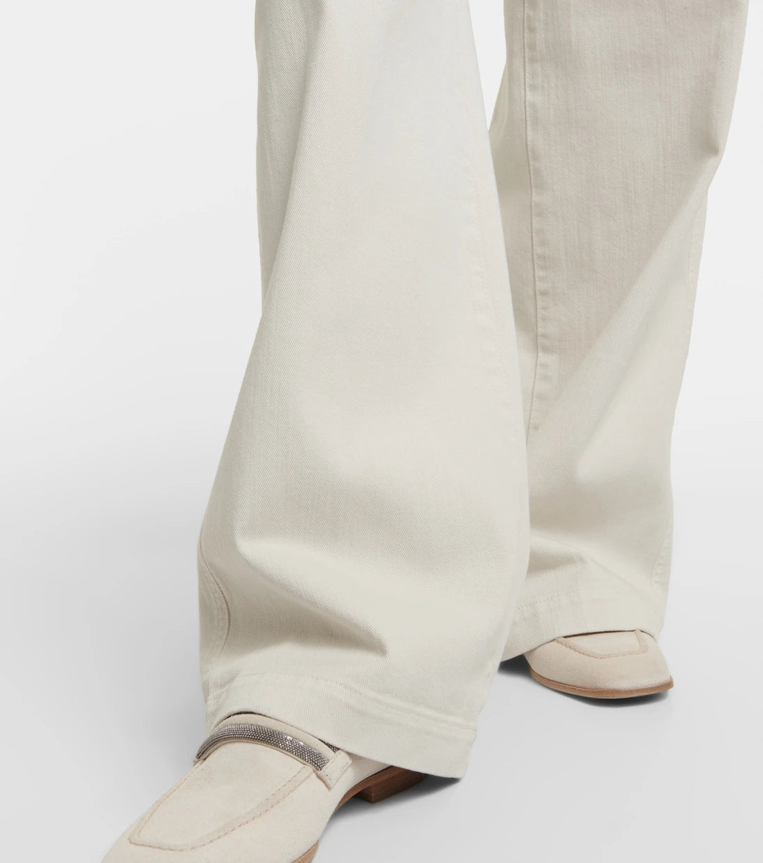 Brunello Cucinelli - High-rise wide-leg jeans