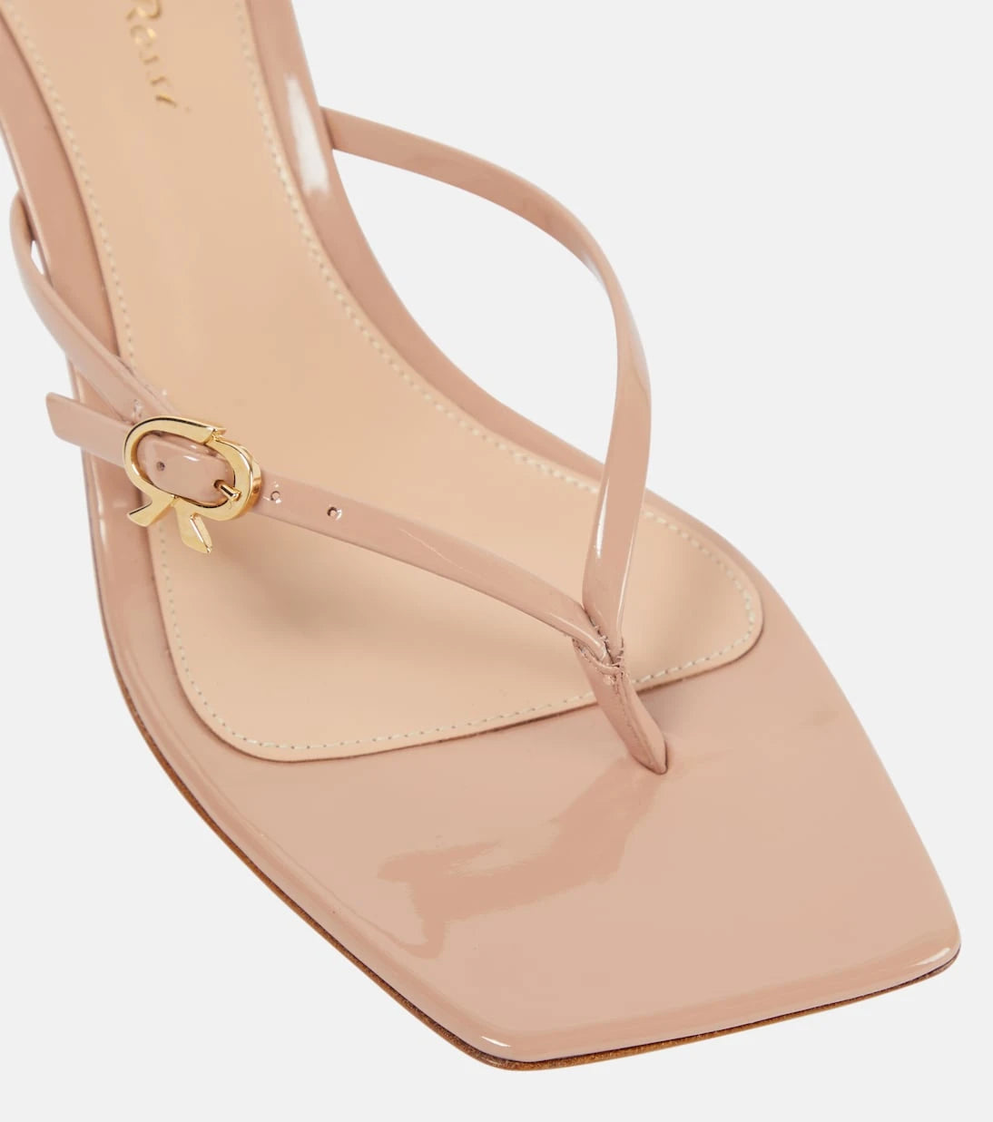 Gianvito Rossi - Patent leather thong sandals