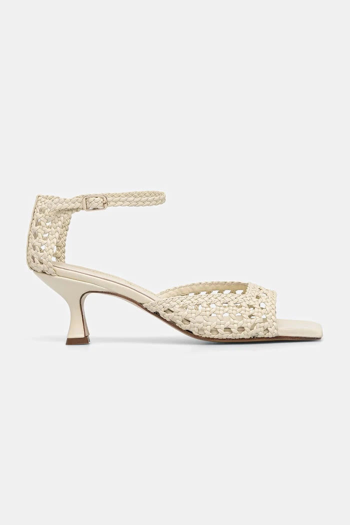 Souliers Martinez сандали с нисък ток от кожа VERONICA