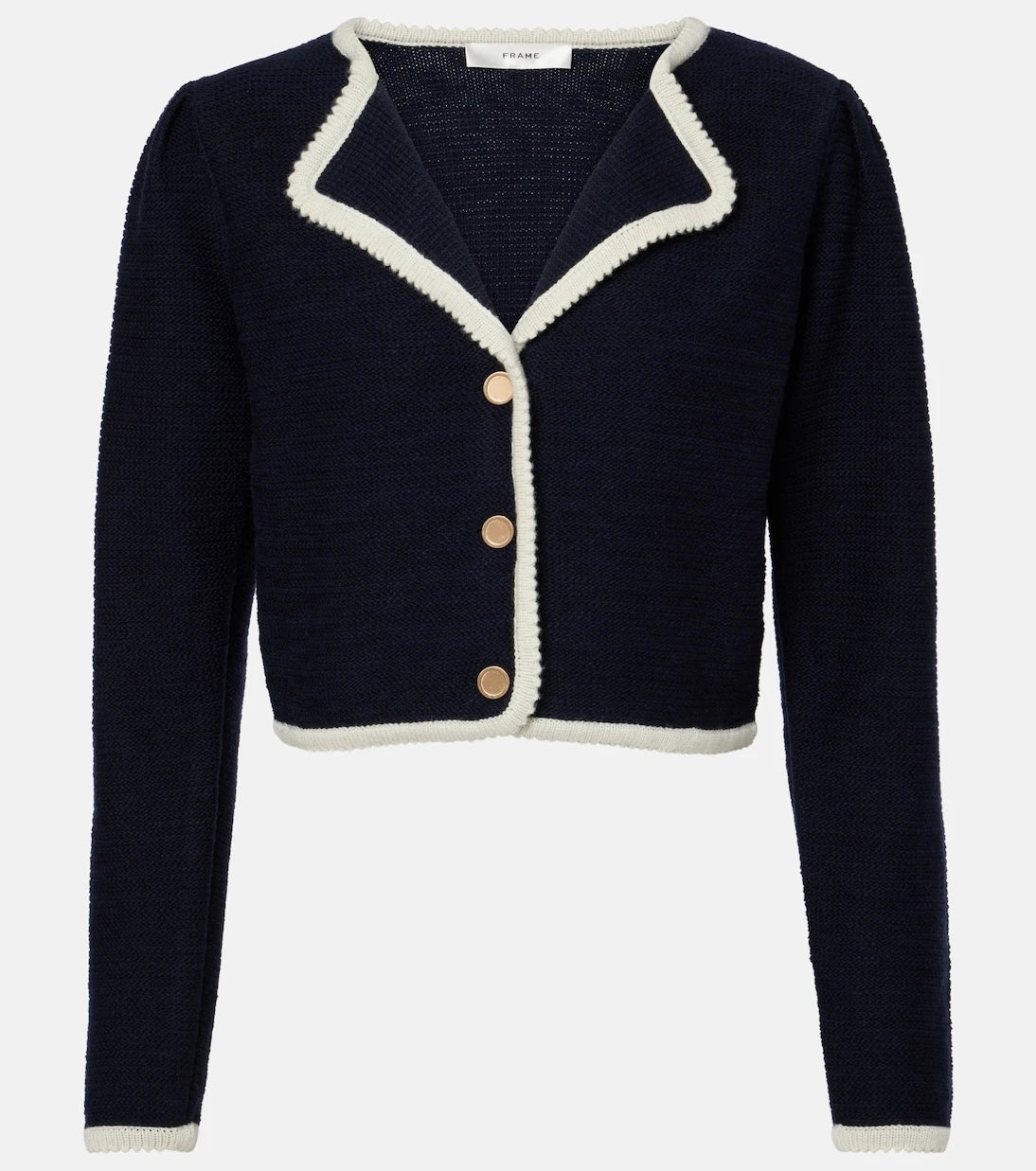 Frame - Corded Cardi knitted wool and cotton top