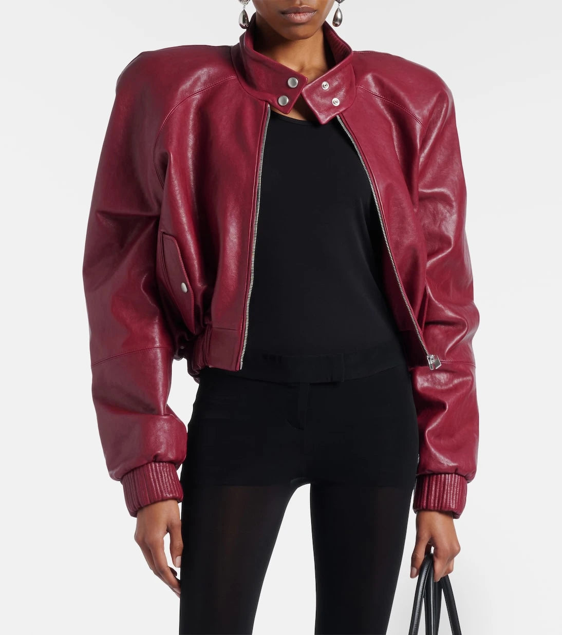 Magda Butrym - Cropped leather jacket
