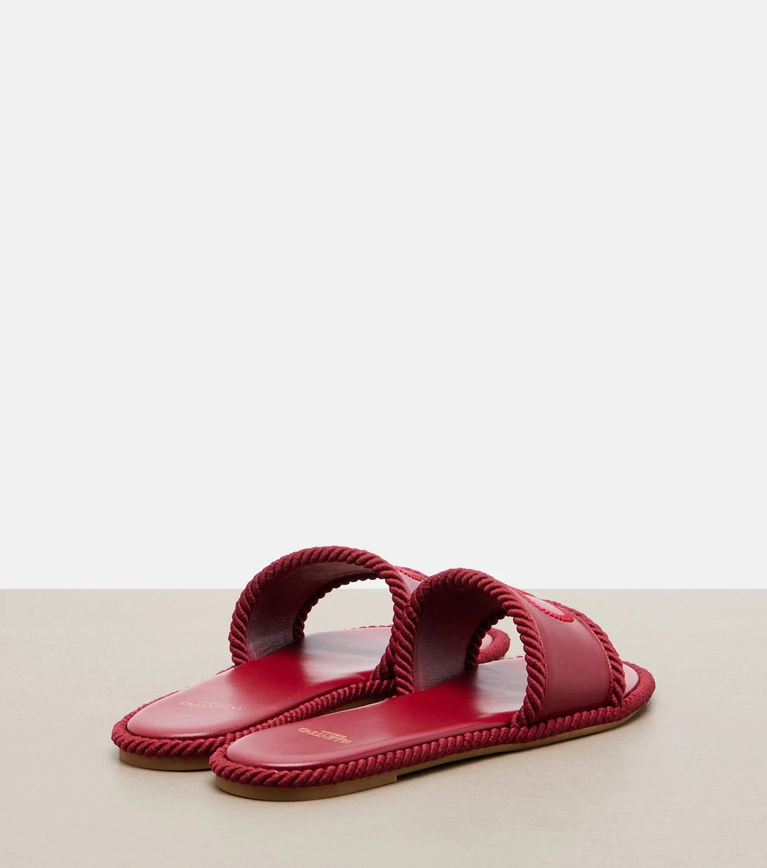 Valentino Garavani - VLogo leather espadrille sandals