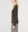 Valentino Brown Virgin Wool Sweater