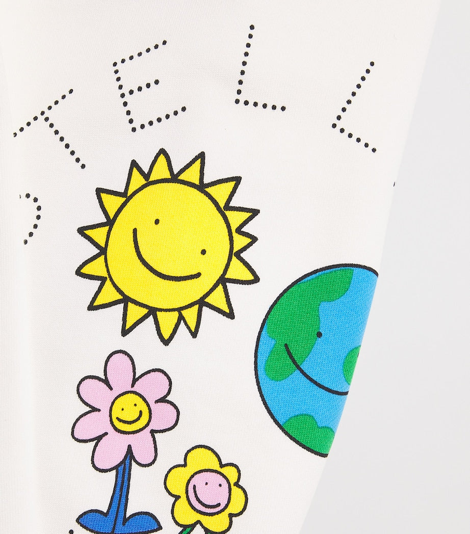 Stella McCartney Kids Cotton Earth Friends Sweatshirt (3-14+ Years)