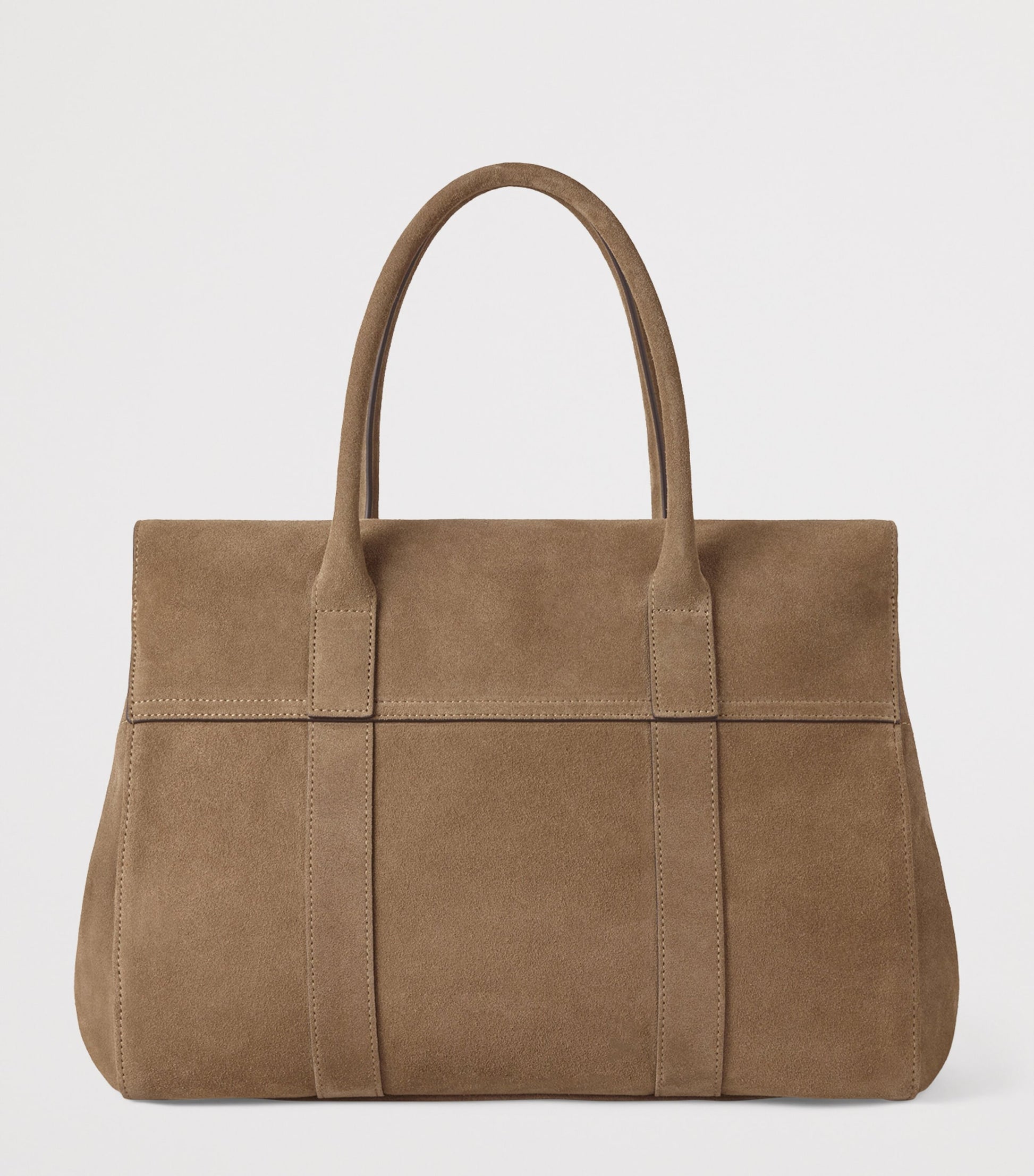 Mulberry Beige Suede Bayswater Top-Handle Bag