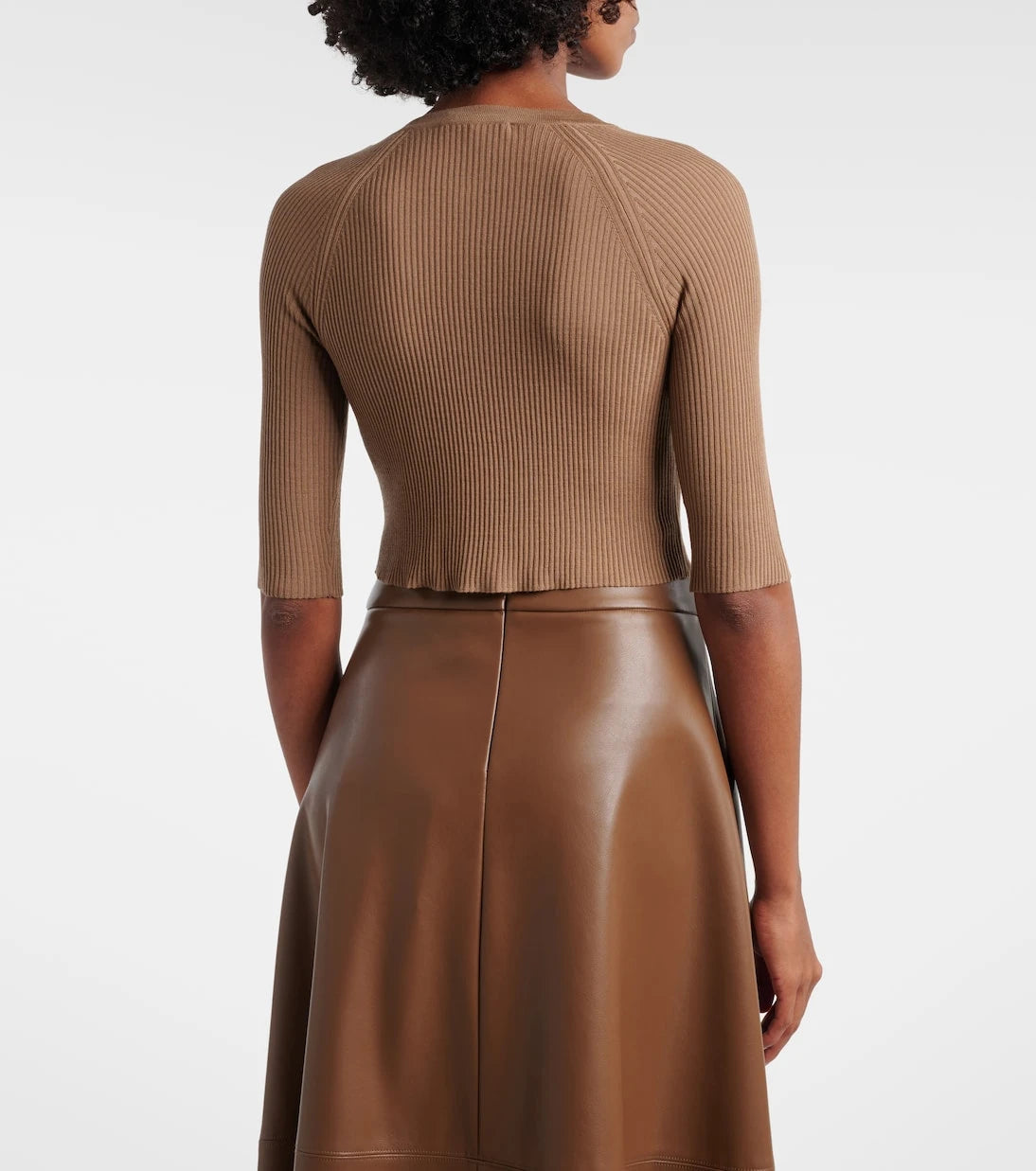 'S Max Mara - Cropped virgin wool cardigan