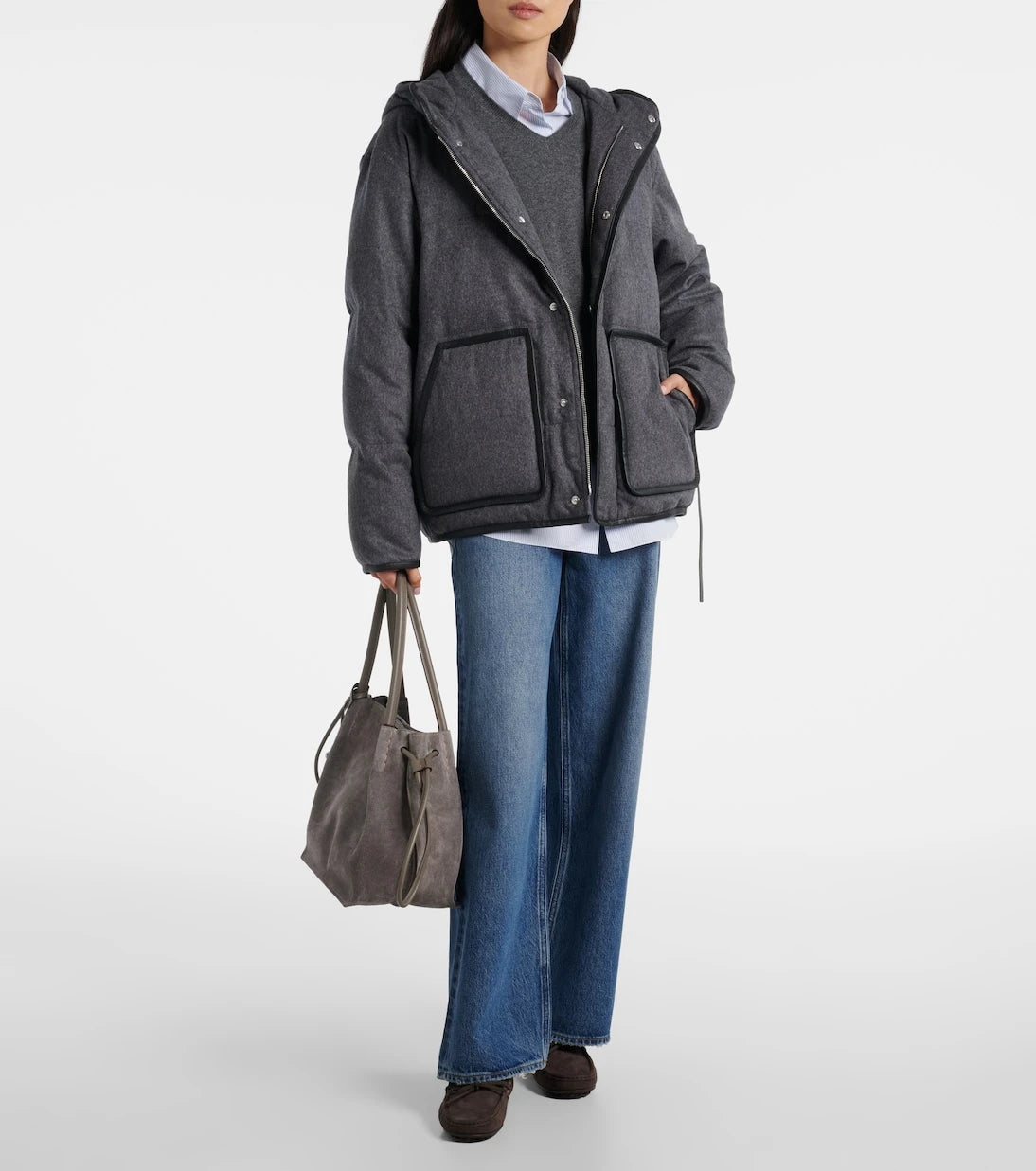 Tod's - Gommino shearling-lined suede boat shoes