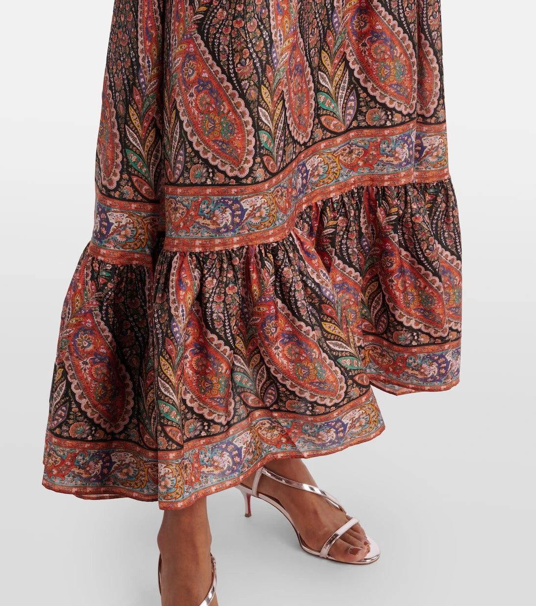 Zimmermann - Rhiannon paisley ruffled silk maxi dress